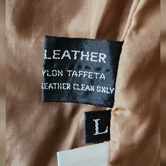 WINLIT Genuine Leather Duster Coat Women’s Large Tan Snakeskin Trim Vintage 80's - Picture 6 of 9